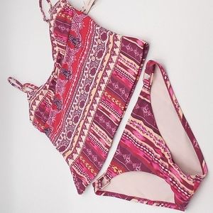 Nanette Lepore Poppy Tankini and Hipster Bikini Set Pink